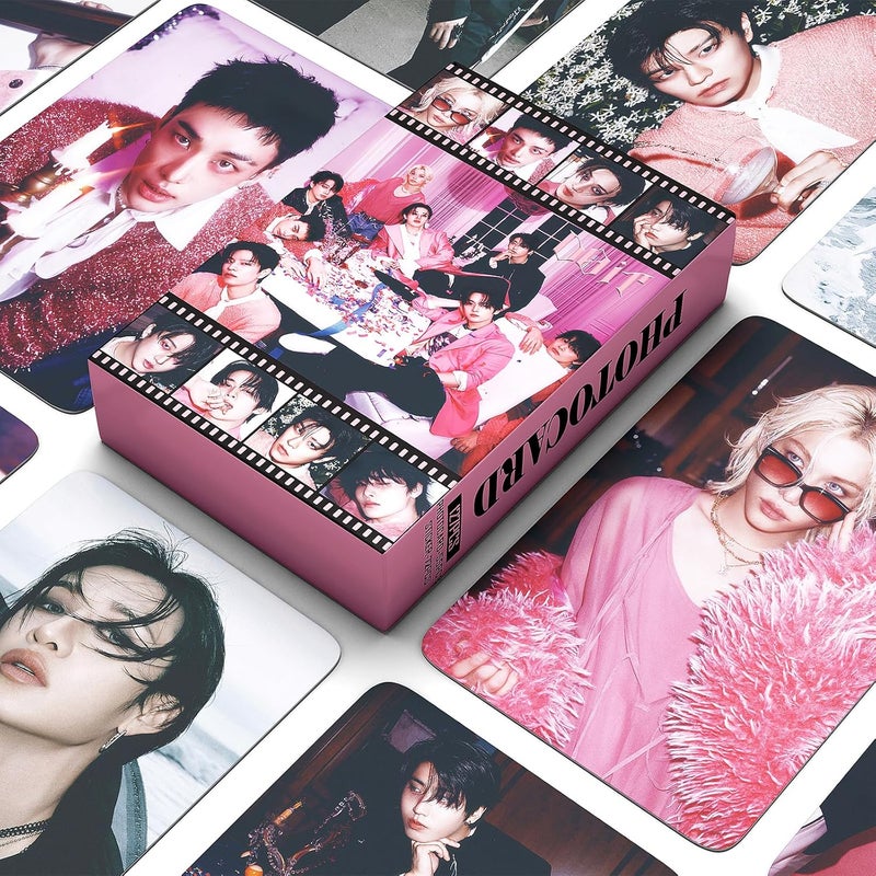 PYAJUU Stray Kids Photocards 127PCS DO IT Photo Card Set Stray Kids DO IT Album Merch Boys and Girls Card Set 55 PCS Photocard and 72 PCS Stickers Gift for STAY - Image 3